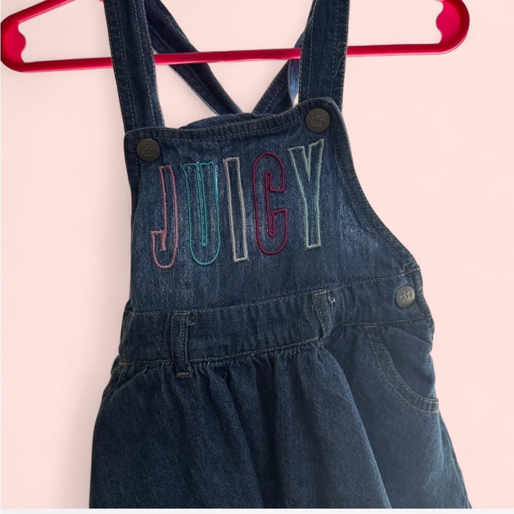 Juicy Couture Blue Denim Overalls Classic Style